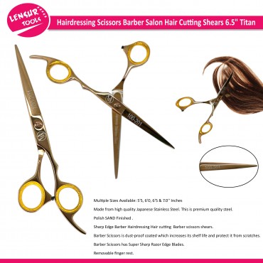 Professional Hairdressing Scissors Barber Salon Hair Cutting Shears 6.5" Titan