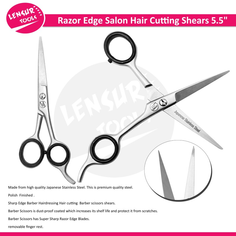 Professional Hairdressing Scissors- Razor Edge Salon Hair Cutting Shears  