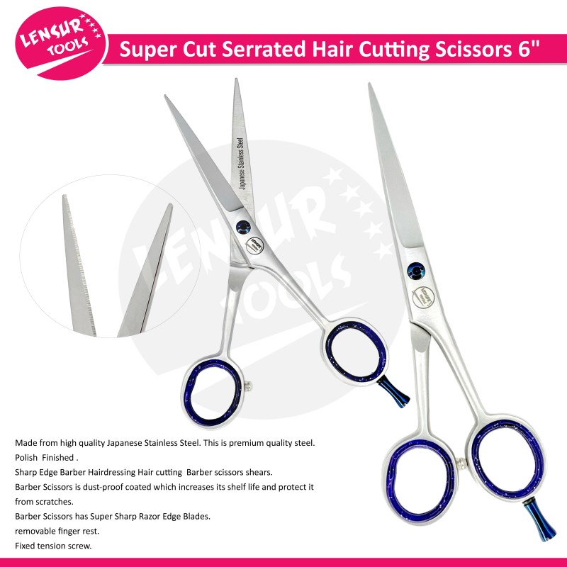 Professional Hairdressing Scissors Super Cut Serrated Hair Cutting Scissors  6